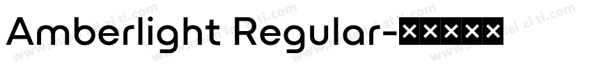 Amberlight Regular字体转换